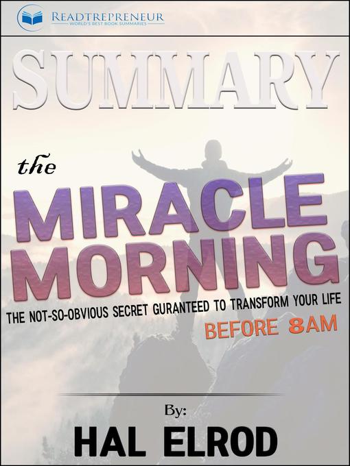 Title details for Summary of the Miracle Morning by Readtrepreneur Publishing - Wait list